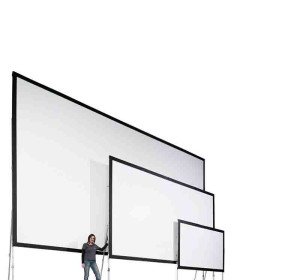 Front Rear 200 Inches Foldable Projector Screen frame Matt White