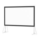 Front Rear 200 Inches Foldable Projector Screen frame Matt White