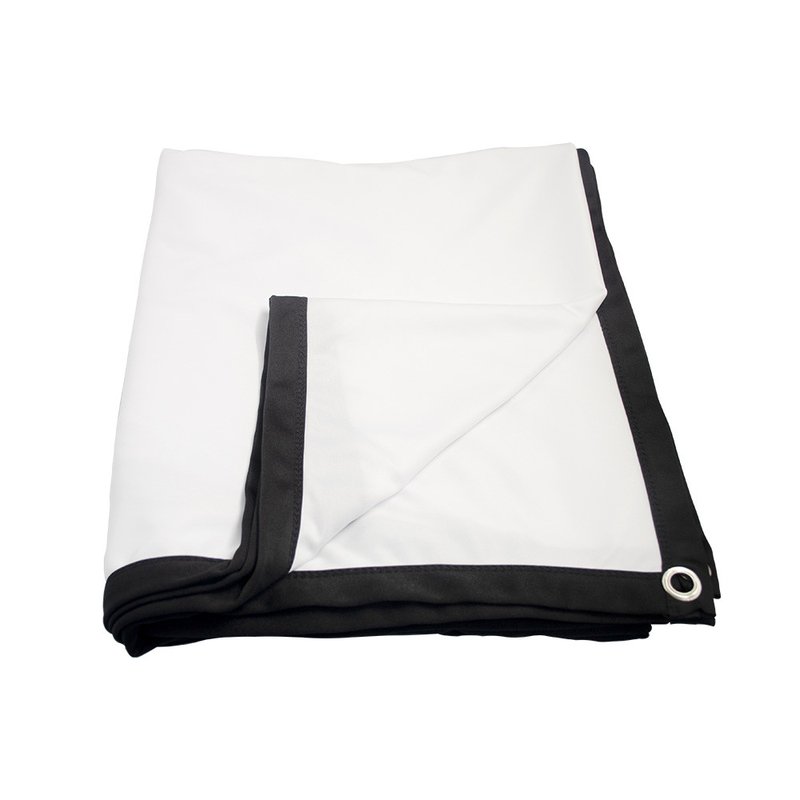 Collapsible Motorized Projector Screen Floor Rising Soft Milk Silk Screen